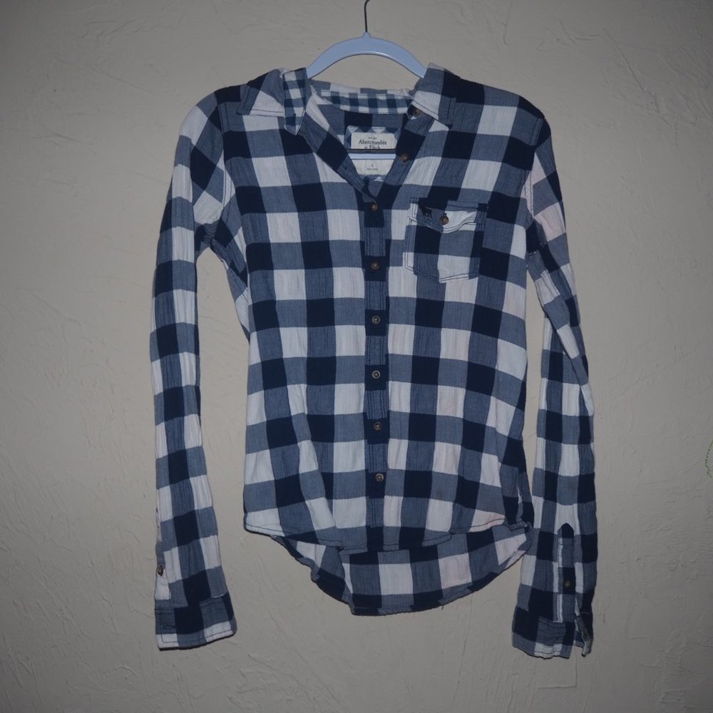Abercrombie plaid button down shirt